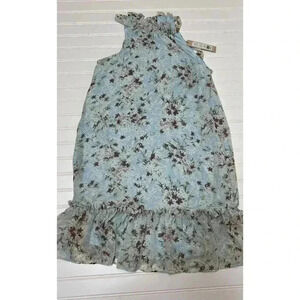 BCBG Generation Womens Halter Dress Sleeveless Floral Dainty Garden Small NEW